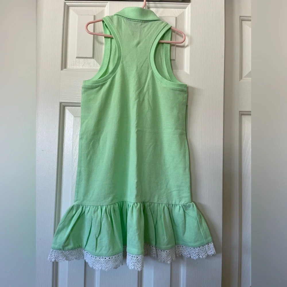 Girls size 6x lime green Polo sleeveless drop waist dress, NWOT - Picture 6 of 7